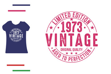  vintage 1973 t shirt design