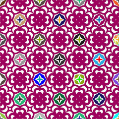 Vector background with colorful pattern. Abstract background. Perfect for fashion, textile design, cute themed fabric, on wall paper, wrapping paper and home decor.