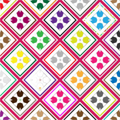 Vector background with colorful pattern. Abstract background. Perfect for fashion, textile design, cute themed fabric, on wall paper, wrapping paper and home decor.