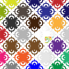 Vector background with colorful pattern. Abstract background. Perfect for fashion, textile design, cute themed fabric, on wall paper, wrapping paper and home decor.