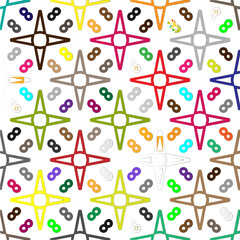 Vector background with colorful pattern. Abstract background. Perfect for fashion, textile design, cute themed fabric, on wall paper, wrapping paper and home decor.