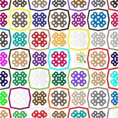 Vector background with colorful pattern. Abstract background. Perfect for fashion, textile design, cute themed fabric, on wall paper, wrapping paper and home decor.