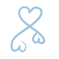  Hand drawn hearts, minimal hearts for planners.