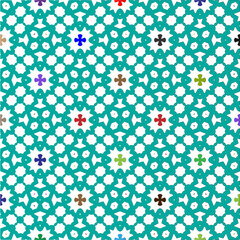 Vector background with colorful pattern. Abstract background. Perfect for fashion, textile design, cute themed fabric, on wall paper, wrapping paper and home decor.