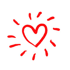  Hand drawn hearts, minimal hearts for planners.