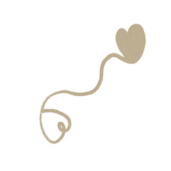  Hand drawn hearts, minimal hearts for planners.