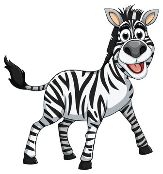 A Zebra Cartoon Character Cartoon Character