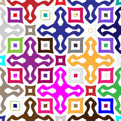 Vector background with colorful pattern. Abstract background. Perfect for fashion, textile design, cute themed fabric, on wall paper, wrapping paper and home decor.