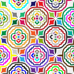 Vector background with colorful pattern. Abstract background. Perfect for fashion, textile design, cute themed fabric, on wall paper, wrapping paper and home decor.