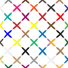 Fototapeta premium Vector background with colorful pattern. Abstract background. Perfect for fashion, textile design, cute themed fabric, on wall paper, wrapping paper and home decor.