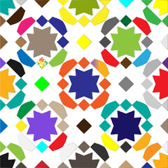 Vector background with colorful pattern. Abstract background. Perfect for fashion, textile design, cute themed fabric, on wall paper, wrapping paper and home decor.