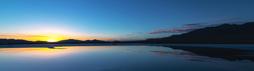 sunrise over the lake