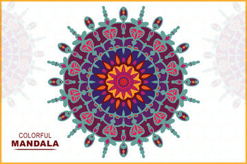Mandala beautiful floral vector decoration ornament element illustration design.