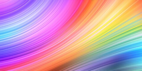 Fototapeta premium Abstract psychedelic background of light with glowing rainbow rays and lines. Modern technology wave pattern. Generative AI.