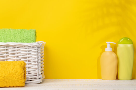 Body care items and bathroom towels
