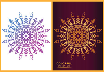 Luxury vector beauty wallpaper background mandala design . Ethnic royal color pattern template.