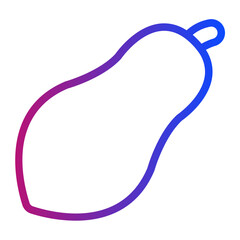 papaya gradient icon