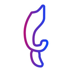 kujang gradient icon