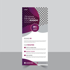 advertisement rollup banner business clean company corporate creative design display illustrator marketing modern multipurpose