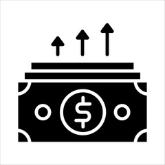 Solid vector icon for exchange rate which can be used various design projects.