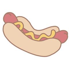 hot dog illustration