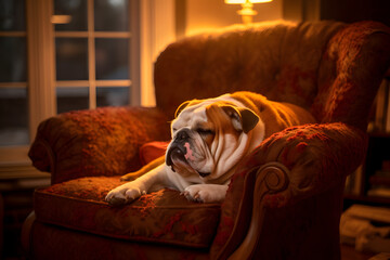 The Bull Dog, also known as the English Bulldog, is a medium-sized breed of dog that originated in England. 