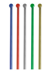 lines with a drip of varnish, isolated from the background, flagpole