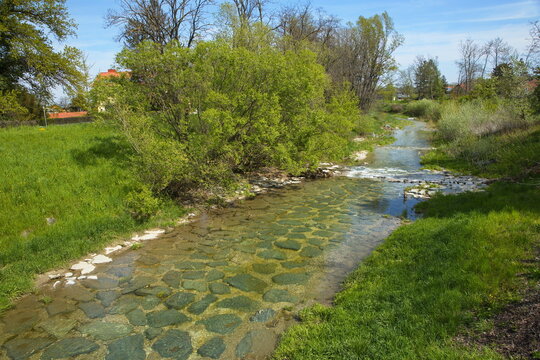 River Leitha between Zillingdorf and Eggendorf, Austria, Europe
