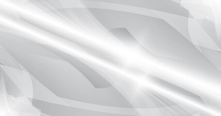 Technical futuristic design wallpaper. Gray halftone pattern with white line motion and network connection backdrop wallpaper. Clean Grey geometric background.