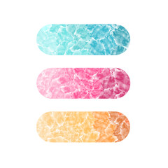 watercolor button set different rectangular buttons abstract geometrical shaped buttons