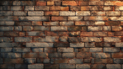 Obraz premium Old Brick Wall Grunge Brick Wall Generated With AI