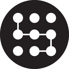 pattern lock glyph icon