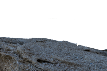 Stones in close-up on a transparent background.