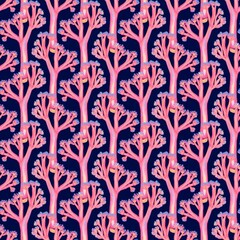 coral reef pattern, seamless pattern with elements