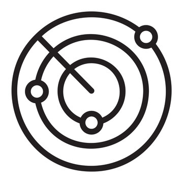 recommend clip art: radar line icon