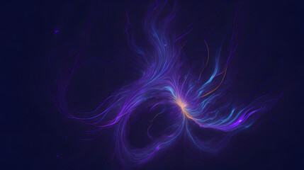 blue psychic wave background ,  Generative ai