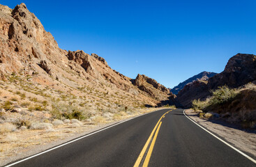 The Road into Valley of Fire State Park