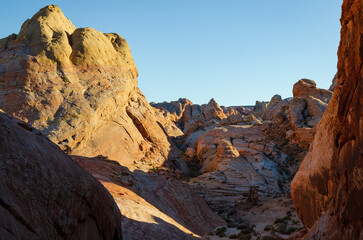 Fototapeta na wymiar The Rugged Landscape of Valley of Fire State Park