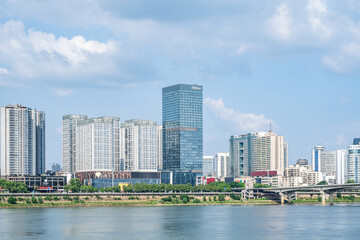 Fototapeta premium Urban architecture scenery of Zhuzhou, Hunan, China