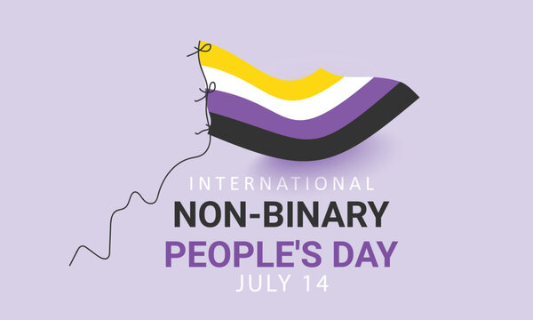 International Non-Binary People's Day. background, banner, card, poster, template. Vector illustration.
