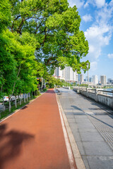 Beautiful Xiangjiang River Trail scenery in Zhuzhou, Hunan, China