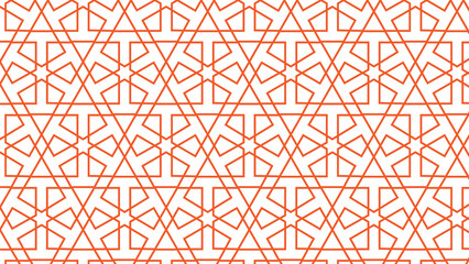 Retro brown Islam seamless geometry pattern background eastern style ornament. Geometric Pattern. Seamless Texture Color Background. Element For Design. Illustration.