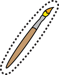 The School icon cartoon style