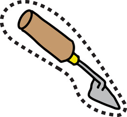 The School icon cartoon style