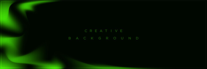 Modern abstract green gradient banner background design