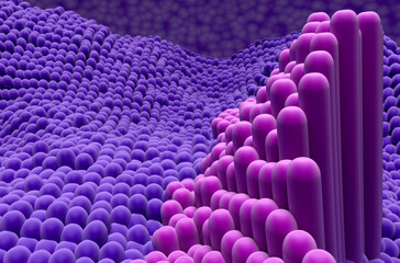 Obraz premium Tendon structure in the human body - 3d illustration closeup view