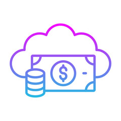 Cloud Money Icon