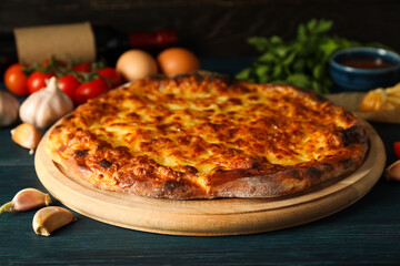 National Georgian cuisine food, flour product - Khachapuri