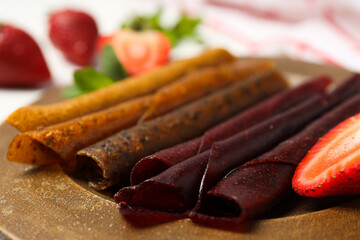 Concept of tasty and sweet food - pastille