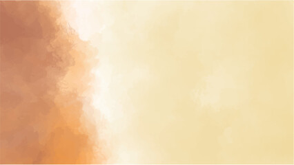 Abstract orange watercolor background.Hand painted watercolor. vector